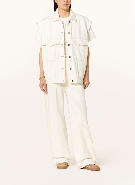 American Vintage Jeansweste WEISS