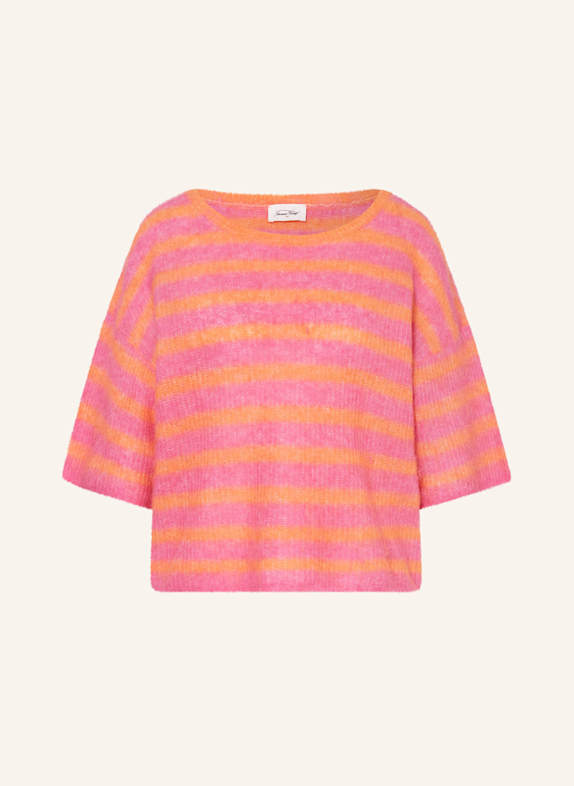 American Vintage Strickshirt NENYBAY ORANGE/ PINK