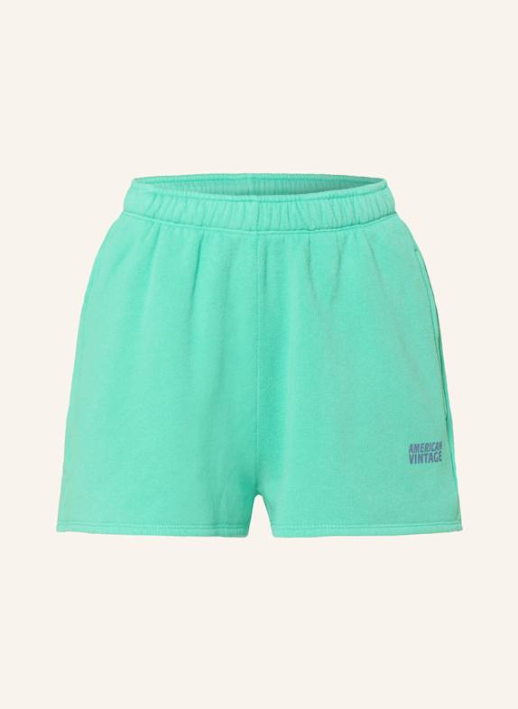 American Vintage Sweatshorts IZUBIRD NEONGRÜN