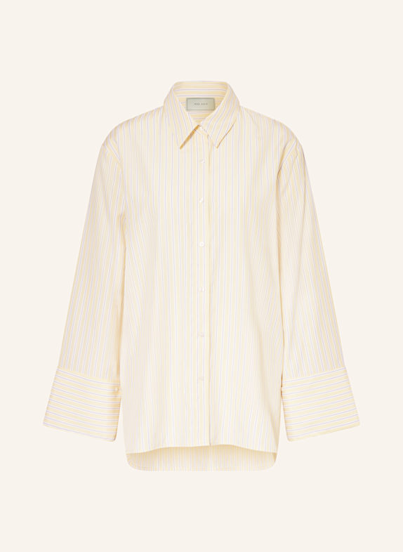 NEO NOIR Hemdbluse DITA GELB / WEISS / GRAU