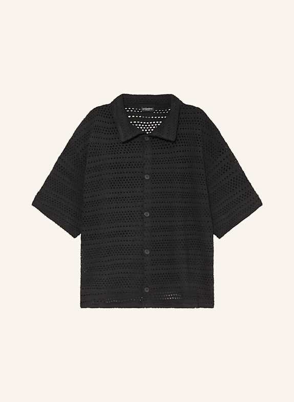 don't waste culture Kurzarm-Hemd RIOXAN Comfort Fit SCHWARZ