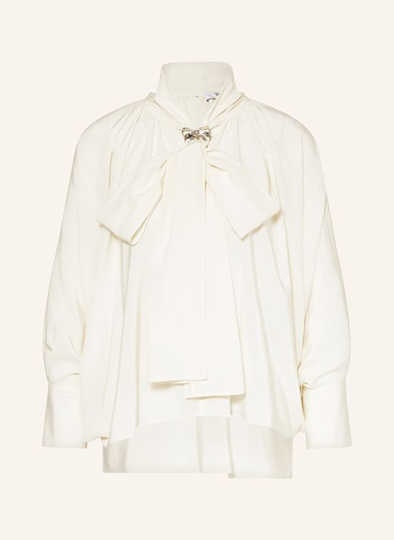 Max Mara Shirt blouse LEONIDA made of silk with a bow ECRU