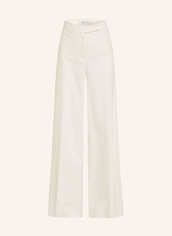 Max Mara FINISH wide leg trousers ECRU