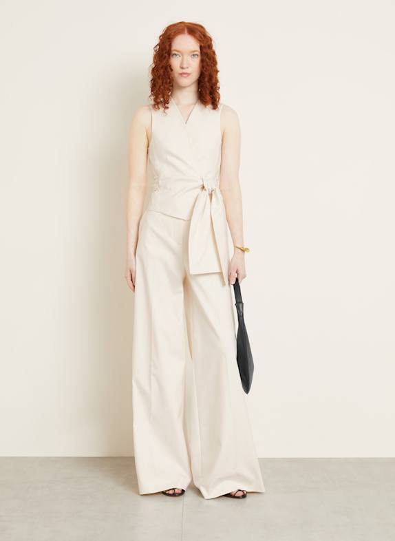 Max Mara Wickelweste ZAMPA ECRU