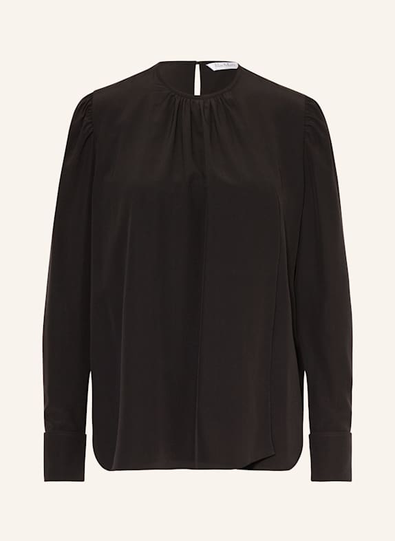 Max Mara Shirt blouse CAROL in silk BLACK