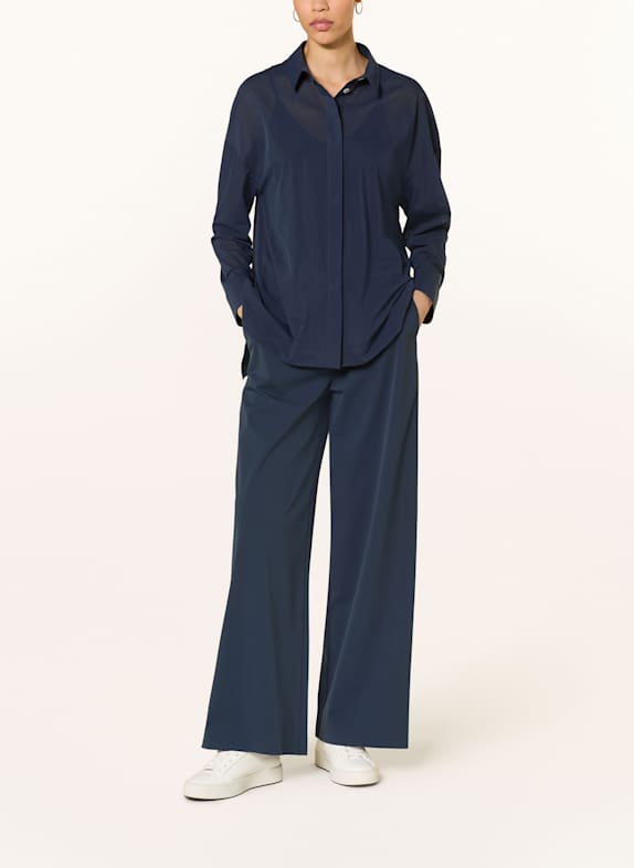 MM by Max Mara Wide leg trousers VERRES pants in jogger style DARK BLUE