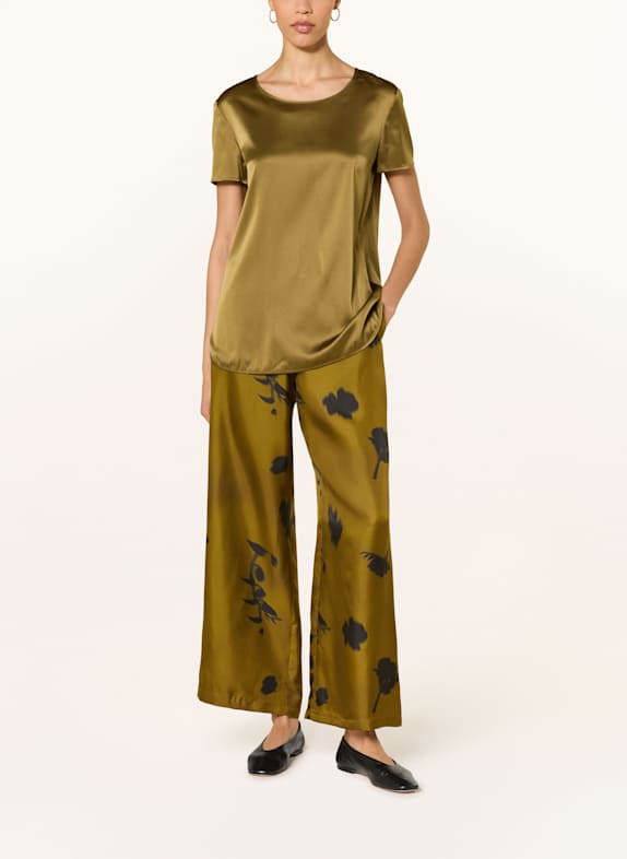 MM by Max Mara Blouse-shirt CORTONA van zijde OLIJF