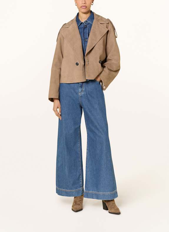 WEEKEND Max Mara Lederjacke MAGA BEIGE
