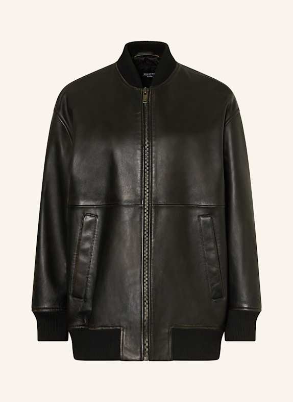 WEEKEND Max Mara Lederjacke TATTICO SCHWARZ