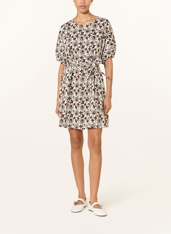 WEEKEND Max Mara GENERO dress WHITE/ BROWN
