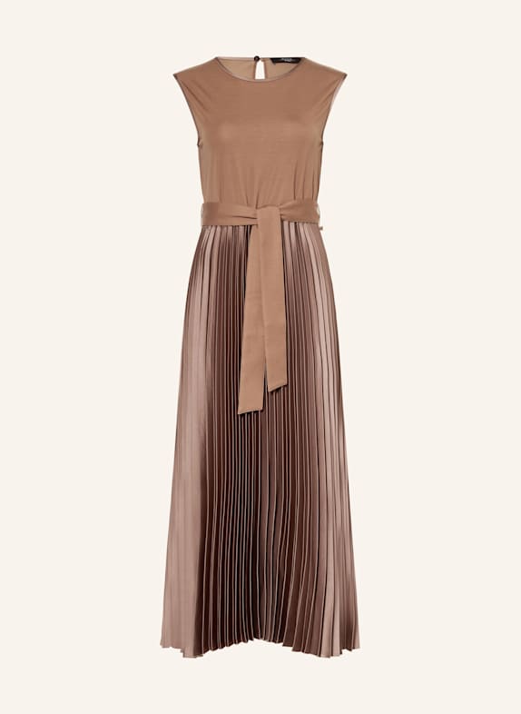 WEEKEND Max Mara Kleid SAMUELE mit Plissees BRAUN