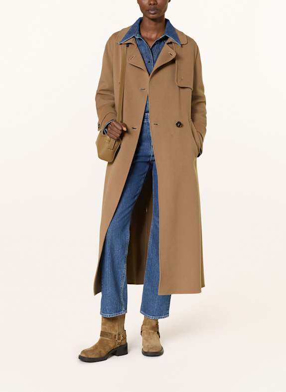 S Max Mara Wollmantel SEM COGNAC