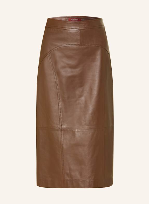 Max Mara STUDIO Lederrock TAIGA BRAUN