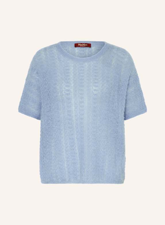 Max Mara STUDIO Strickshirt TERZO mit Mohair HELLBLAU