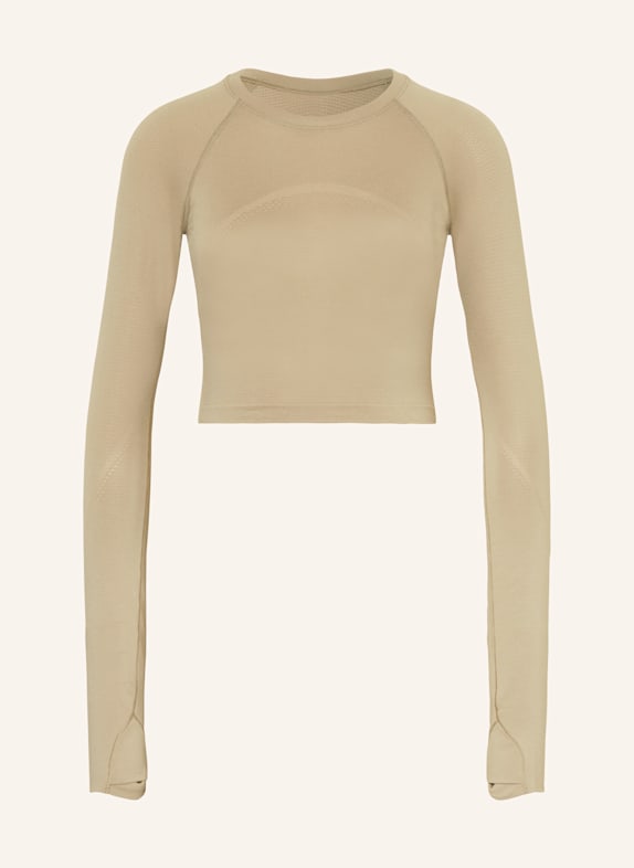 lululemon Cropped-Longsleeve SWIFTLY TECH HELLBRAUN