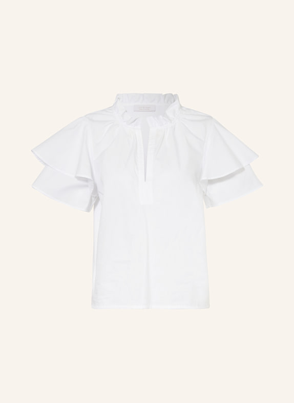 rich&royal Blusenshirt im Materialmix WEISS