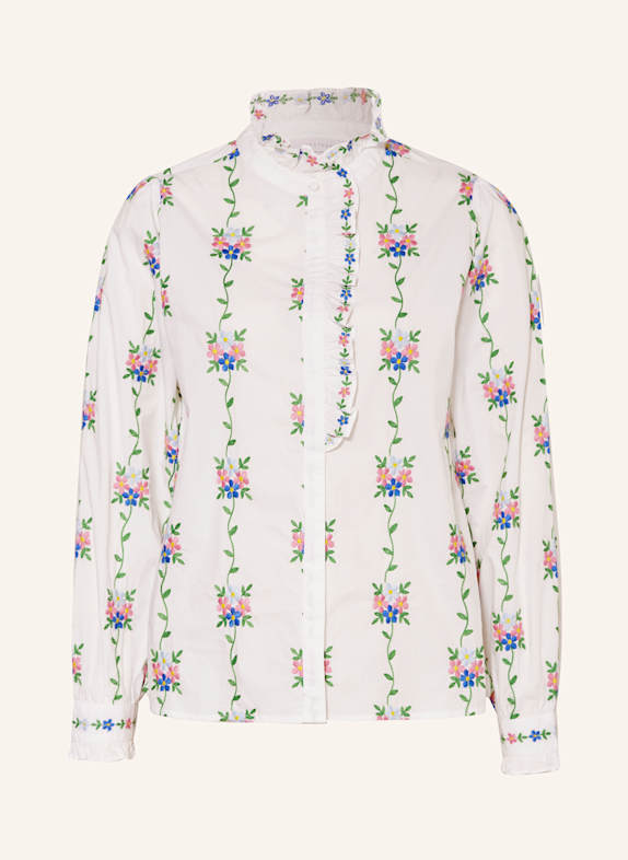 Rich & Royal Bluse WEISS/ GRÜN/ BLAU