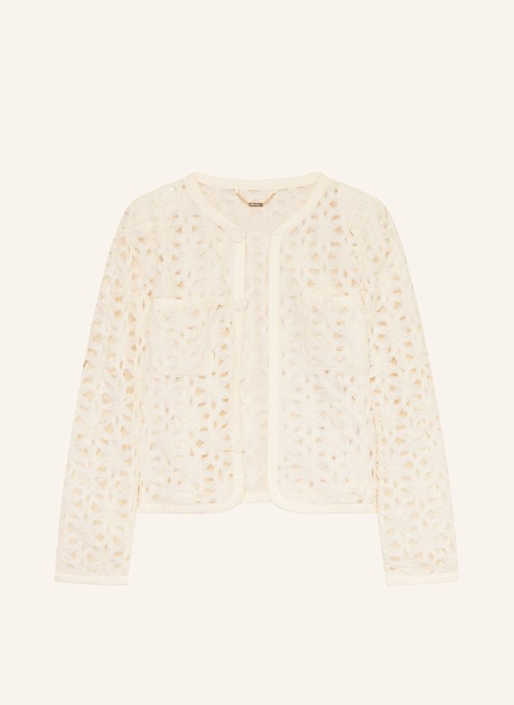 Rich & Royal Jacke aus Mesh ECRU