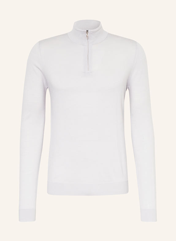 REISS Half-zip sweater BLACKHALL LIGHT BLUE