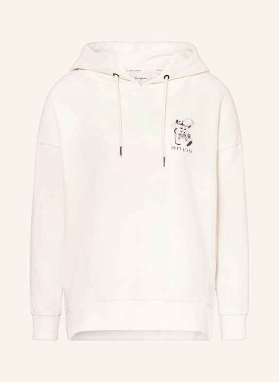 Pepe Jeans Hoodie RAYLIN WEISS/ DUNKELBRAUN