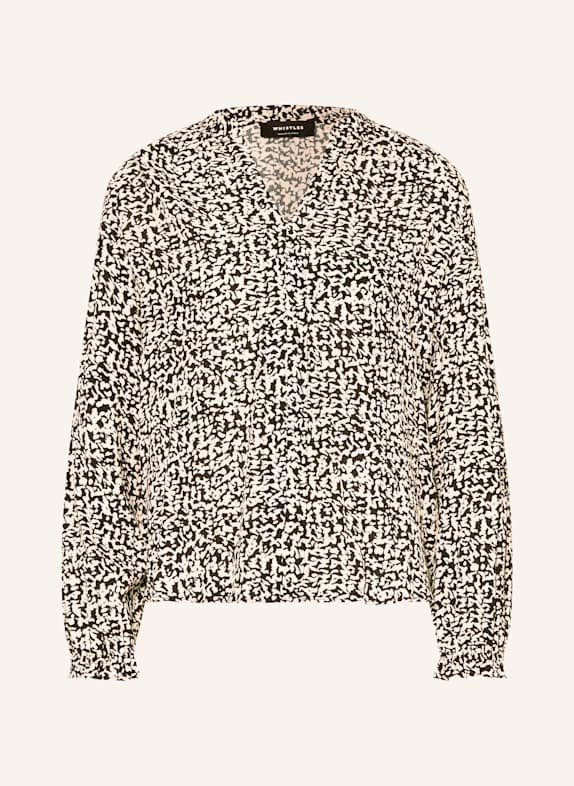WHISTLES Blusenshirt SCHWARZ/ WEISS