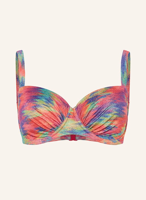 PrimaDonna Bügel-Bikini-Top CAIRO mit Glitzergarn ROT/ BLAU/ GRÜN