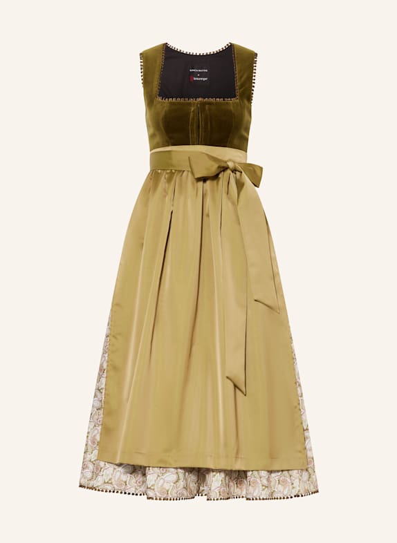 KINGA MATHE Dirndl CONNY OLIV/ FUCHSIA/ HELLORANGE