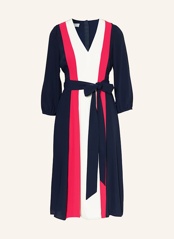 HOBBS Kleid CORA DUNKELBLAU/ WEISS/ PINK