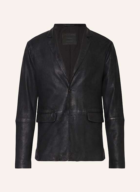 ALLSAINTS Ledersakko MONET Regular Fit SCHWARZ