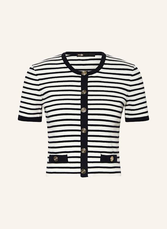 maje Strickshirt ECRU/ DUNKELBLAU