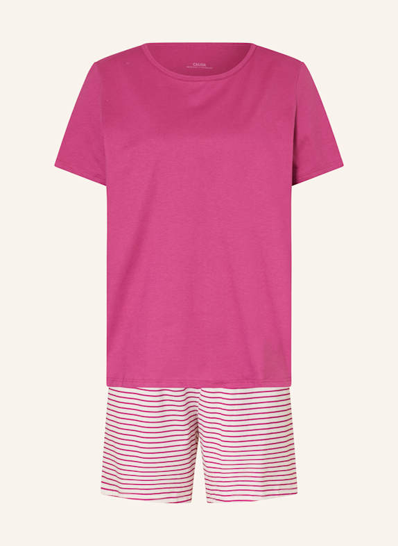 CALIDA Shorty-Schlafanzug MARINE DREAMS WEISS/ FUCHSIA