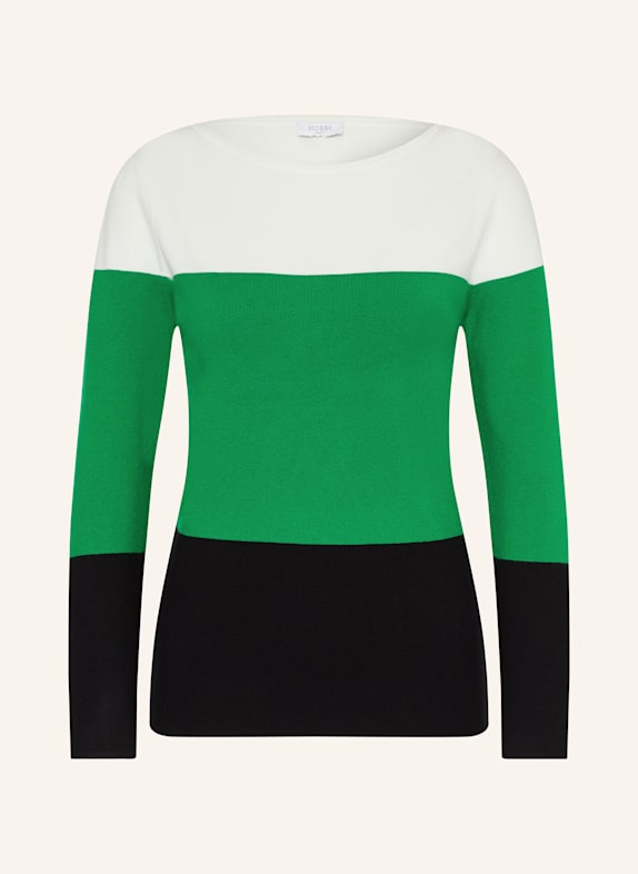 HOBBS Pullover ALICE GRÜN/ WEISS/ SCHWARZ