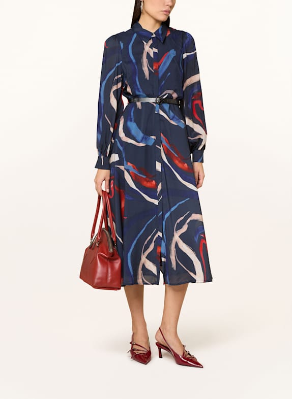 Phase Eight Shirt dress KATY DARK BLUE / ROSE / RED