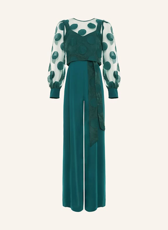 Phase Eight Set DAVINA: Jumpsuit und Jacke DUNKELGRÜN