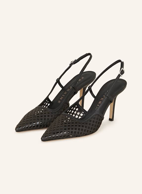 PROSPERINE Slingpumps s otevřenou patou ČERNÁ