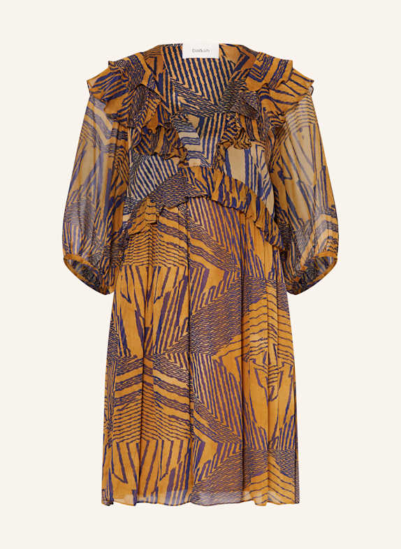 ba&sh Kleid ACACIA mit 3/4-Arm DUNKELGELB/ DUNKELBLAU