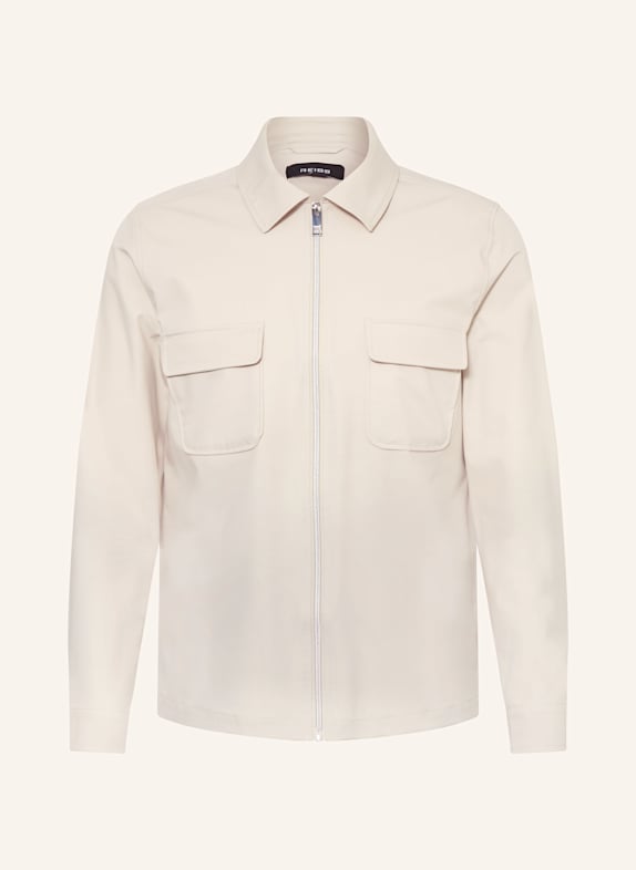 REISS Overshirt HELLBRAUN