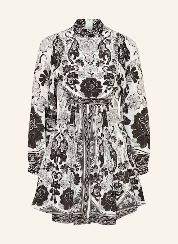 FARM RIO Dress WHITE / BLACK