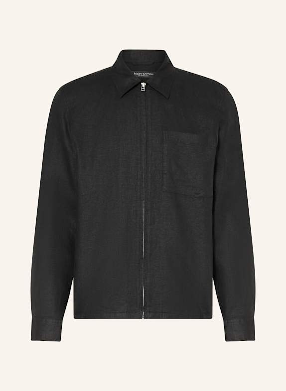 Marc O'Polo Leinen-Overjacket SCHWARZ