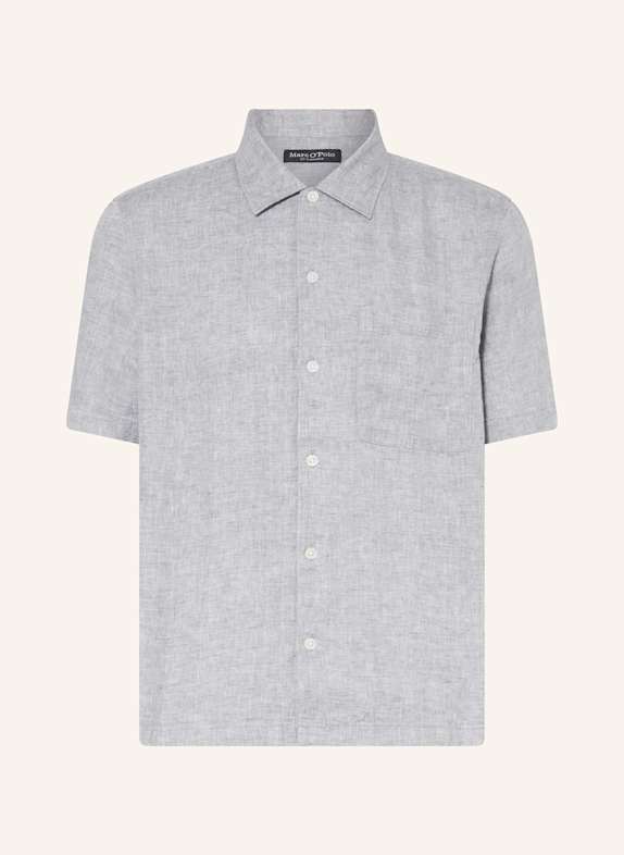 Marc O'Polo Kurzarm-Hemd Regular Fit aus Leinen GRAU
