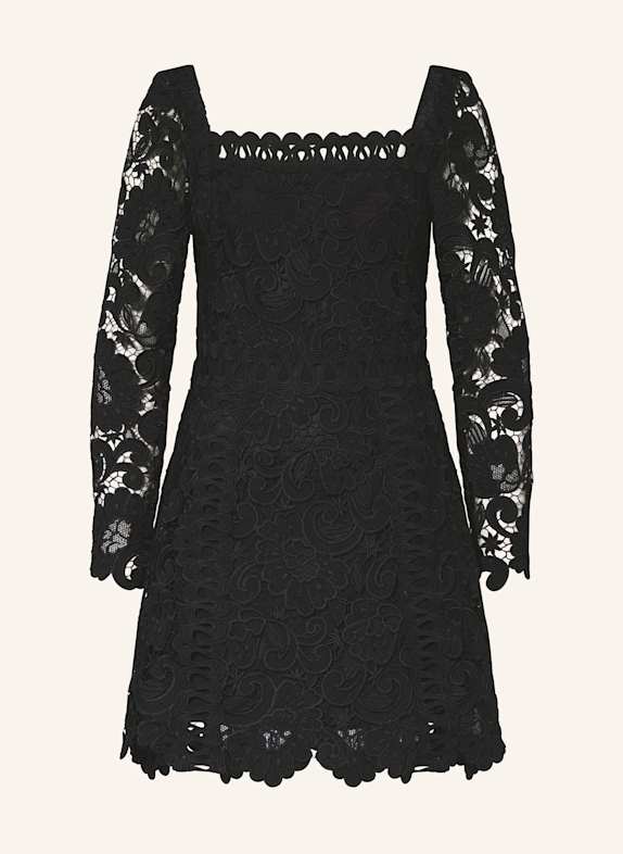 maje Off-Shoulder-Kleid SCHWARZ