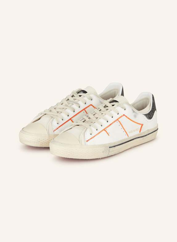 HIDN-ANDER Sneaker STARLESS LOW WEISS / ROT / CREME