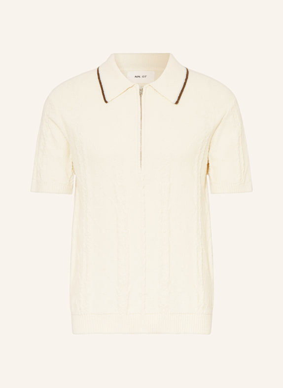 NN.07 Strick-Poloshirt GUSTAV CREME