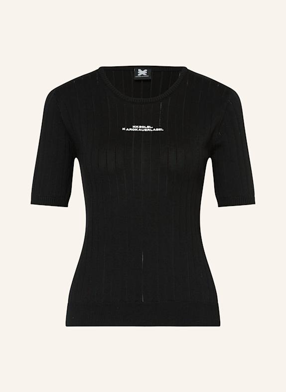 KARO KAUER Strickshirt SCHWARZ