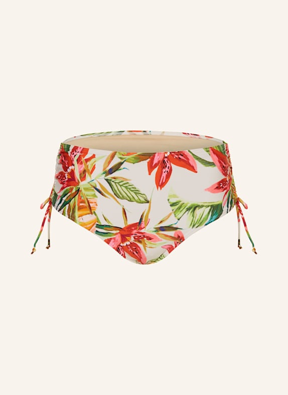 PrimaDonna High-Waist-Bikini-Hose TANZANIA CREME/ ROT/ HELLGRÜN