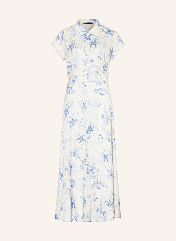 maje Hemdblusenkleid WEISS/ BLAU