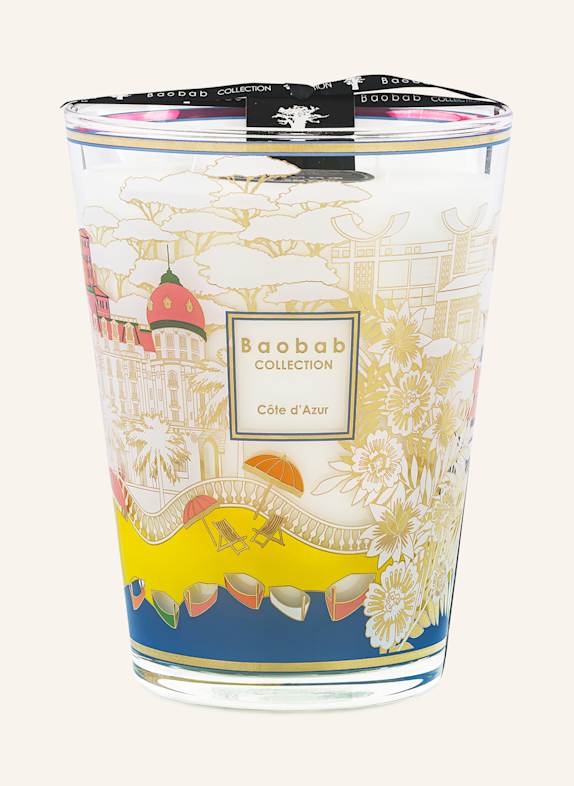 Baobab COLLECTION Duftkerze CÔTE D'AZUR GELB/ BLAU/ GOLD