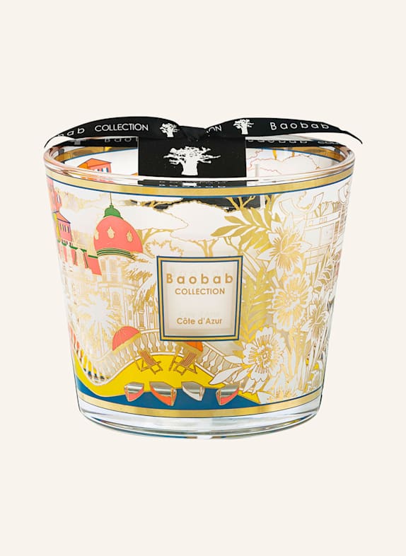 Baobab COLLECTION Duftkerze CÔTE D'AZUR GELB/ BLAU/ GOLD