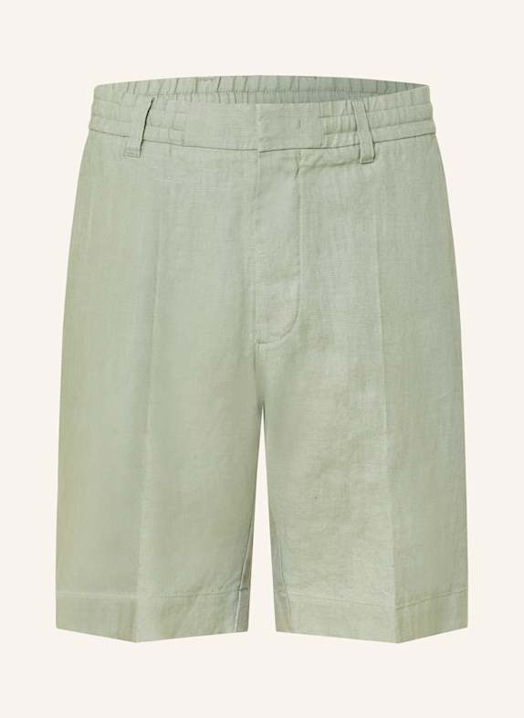 NN.07 Leinenshorts BILLIE Regular Fit HELLGRÜN
