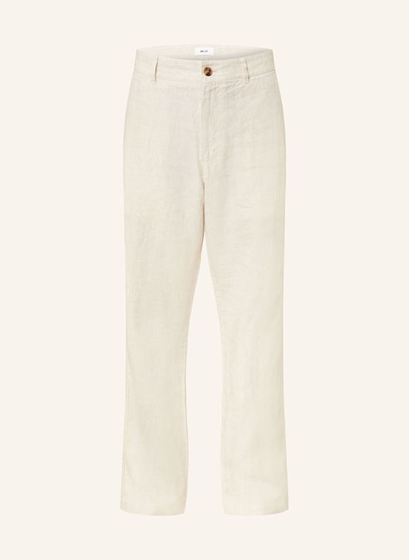 NN.07 Linen trousers ADEN Regular fit CREAM